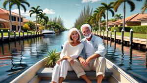  older-white-couple-in-canal-boat 